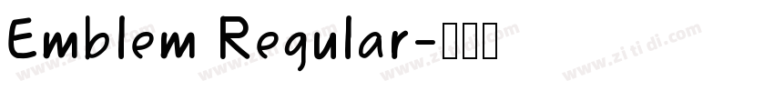 Emblem Regular字体转换